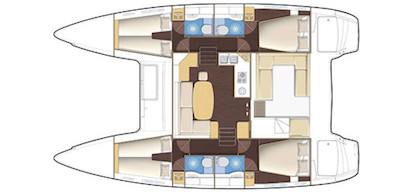 Catamarano 4 posti