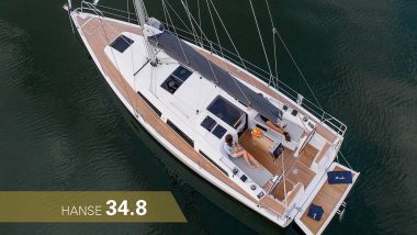 Barca a vela Hanse 34.8 dall'alto