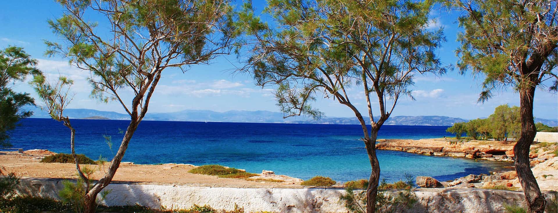 Vista del Mare del Saronico in Grecia-Copertina