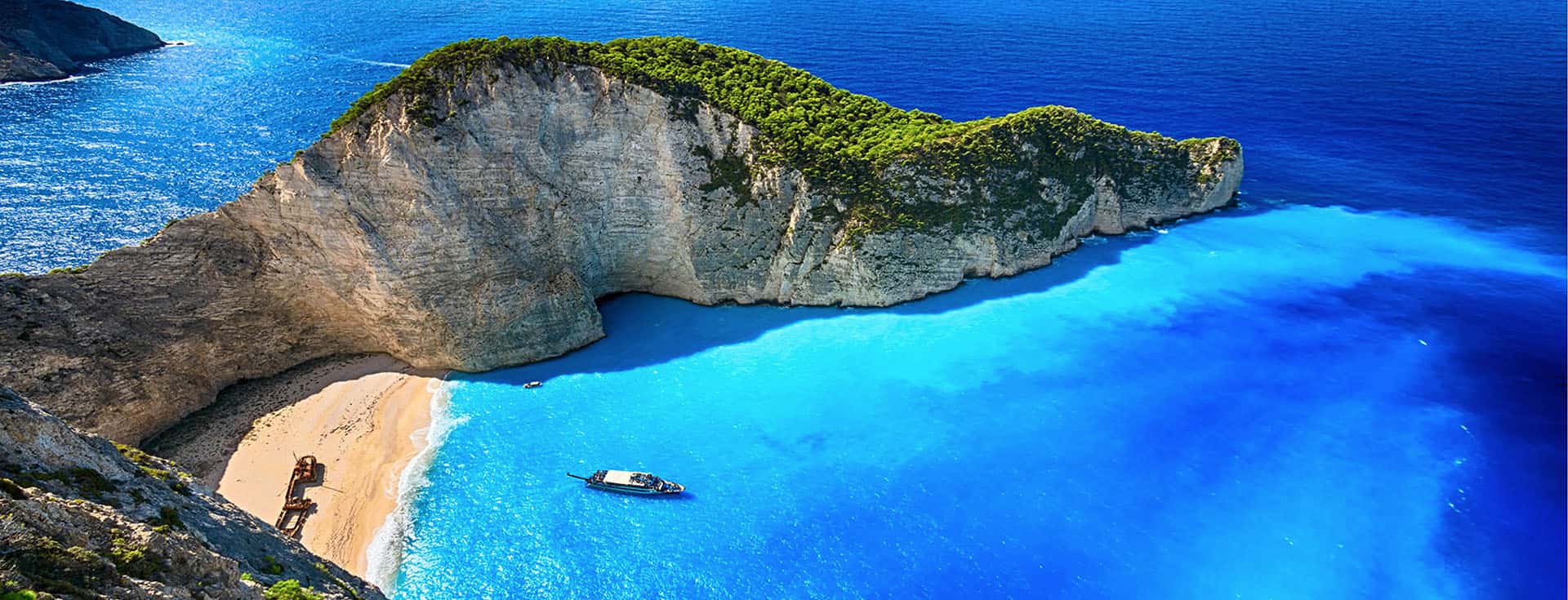 Vista delle Isole Ioniche della Grecia